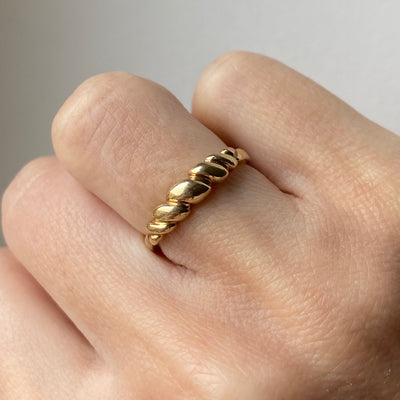 9ct Gold Twist Swirl Ring