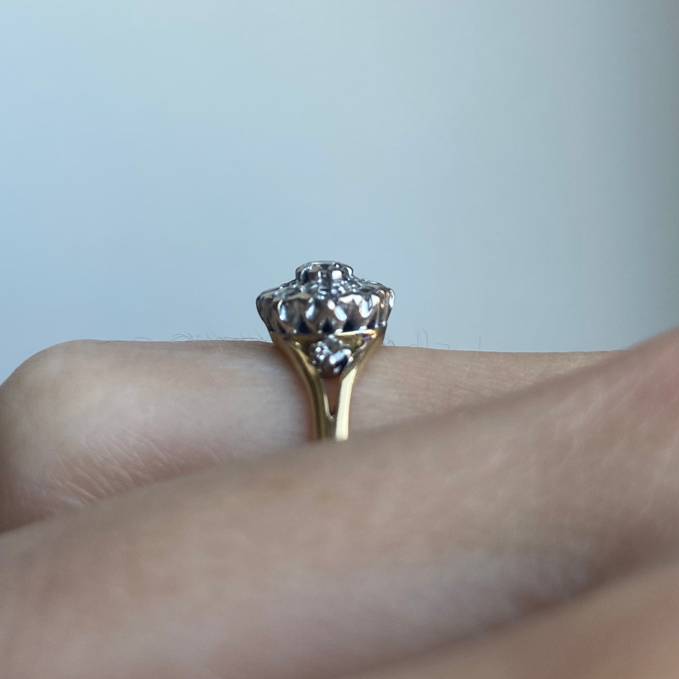 18ct Gold Diamond Cluster Ring