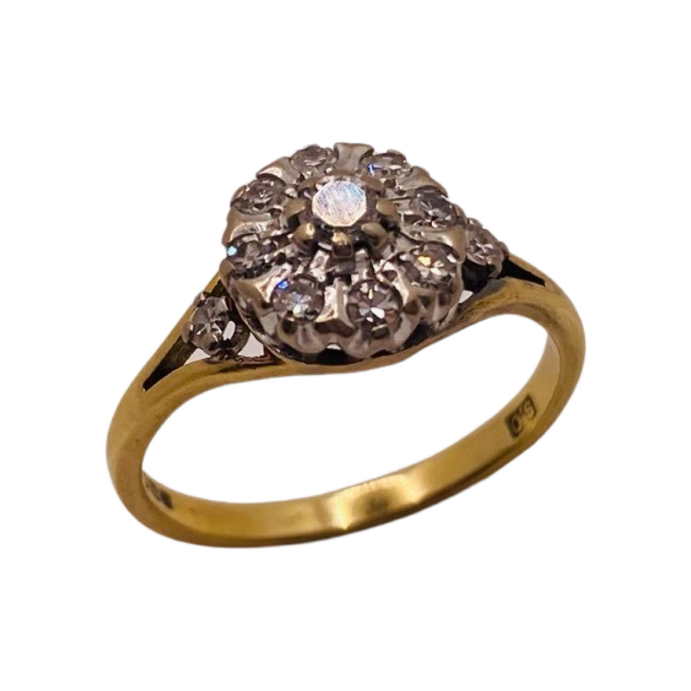 18ct Gold Diamond Cluster Ring