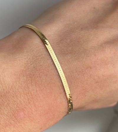 9ct Gold Slinky Herringbone Bracelet