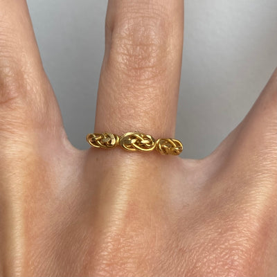 18ct Gold Victorian Lovers Knot Ring