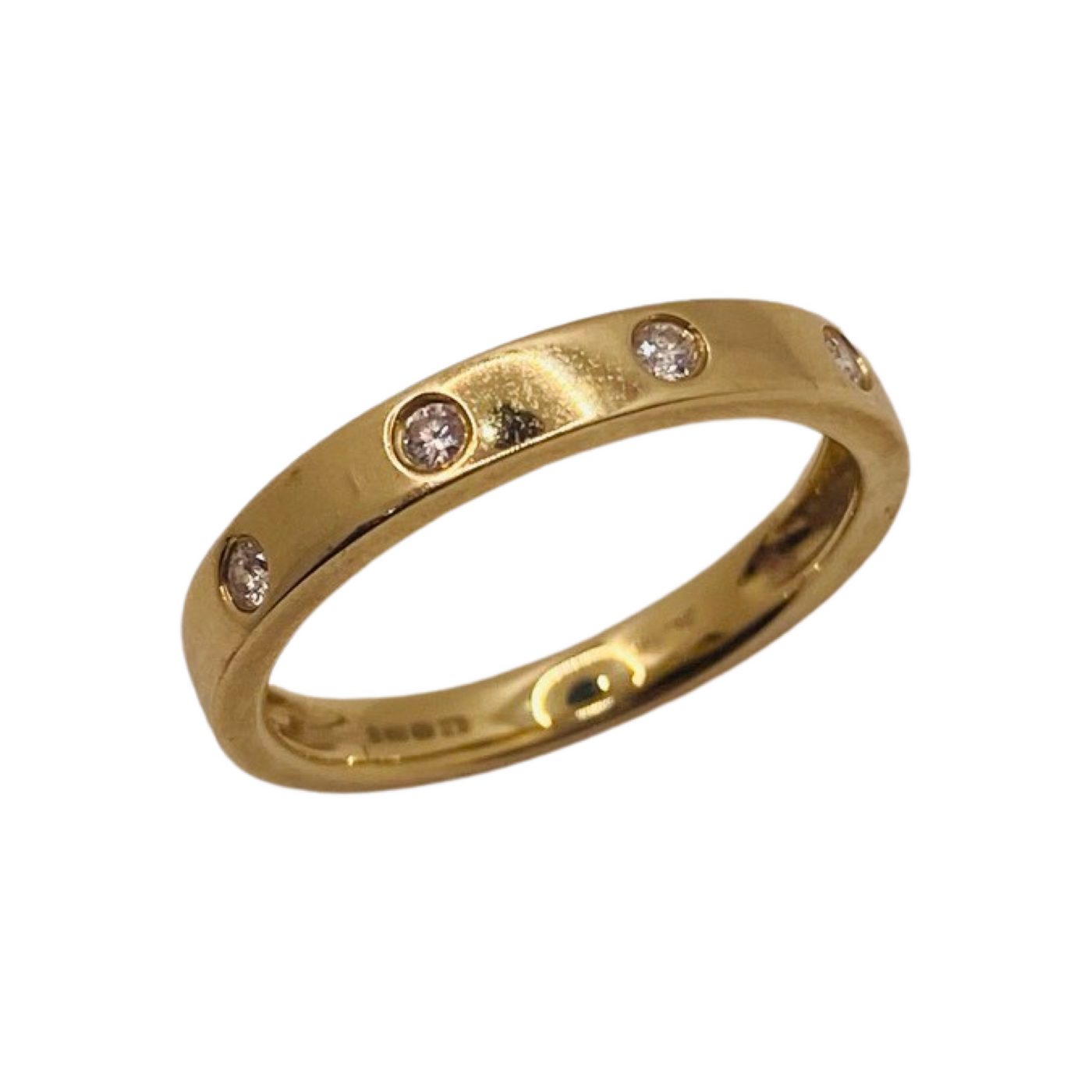 14ct Gold Diamond Etoile Love Band Ring