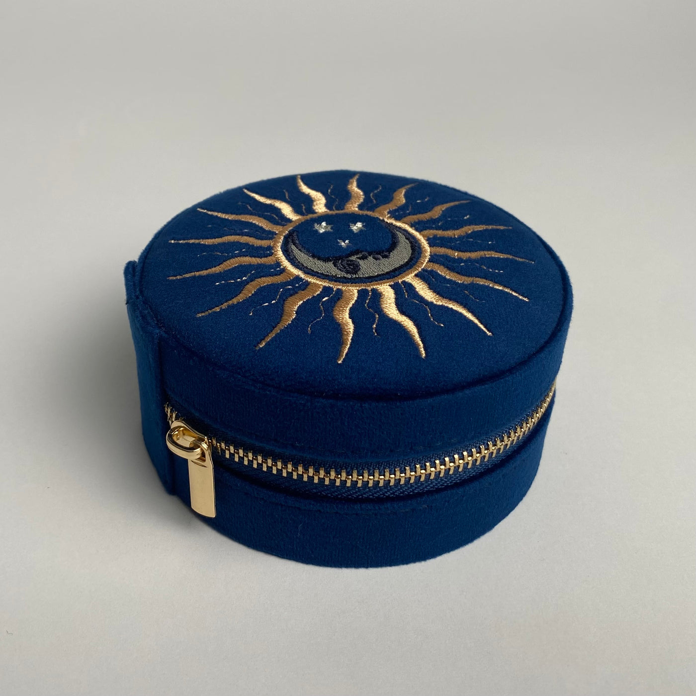 Velvet Celestial Embroidered Jewellery Box
