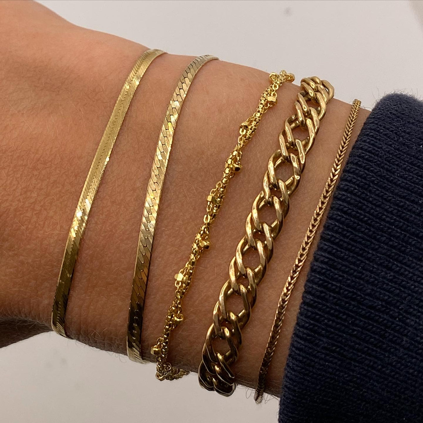 18ct Gold Twist Chain Bracelet