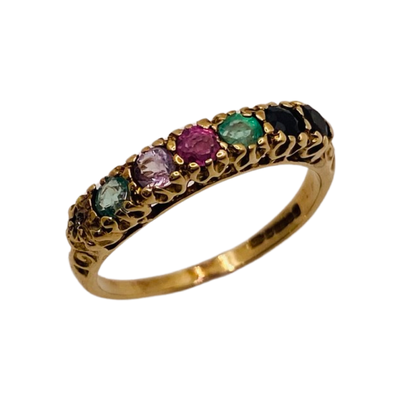 9ct Gold D.E.A.R.E.S.T Multistone Ring