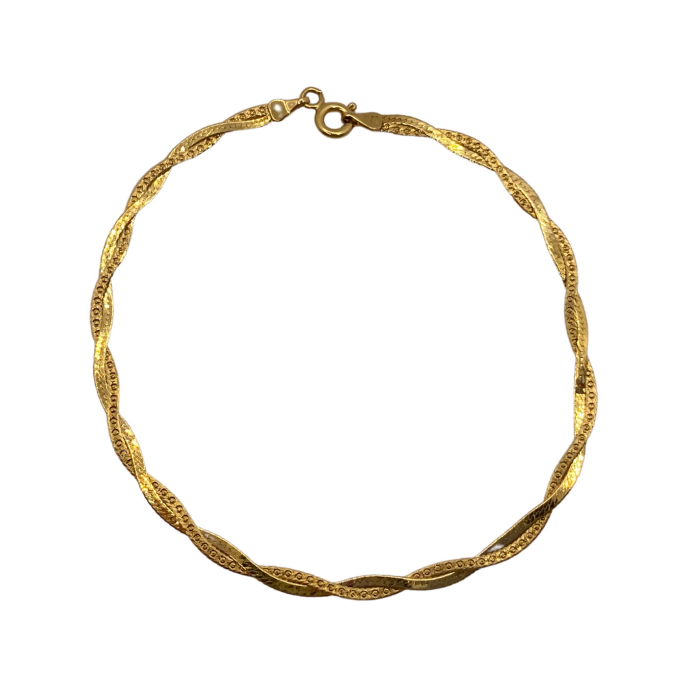 9ct Gold Intertwined Bracelet