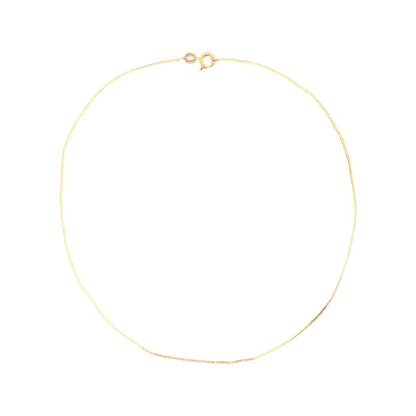 9ct Gold Fine Triangle Link Necklace