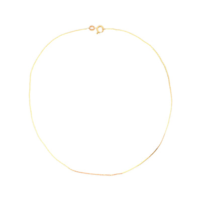 9ct Gold Fine Triangle Link Necklace